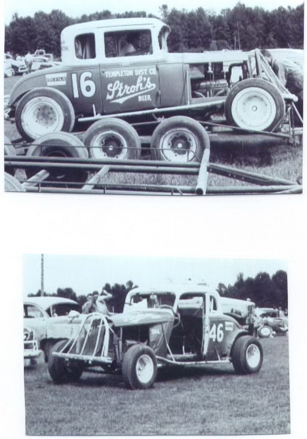 Whittemore Speedway - 1966 NUM 16 RICK ZETTLE AND NUM 46 BOB KINGEN
